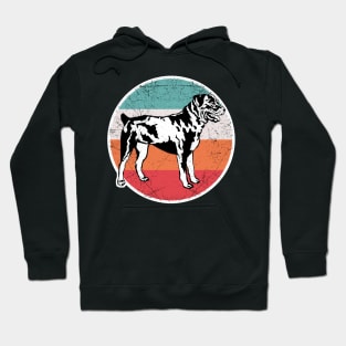 Vintage Retro Rottweiler Hoodie